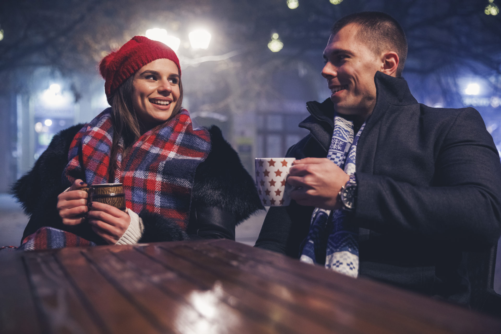 Discussing New Year's eve plans over some hot tea